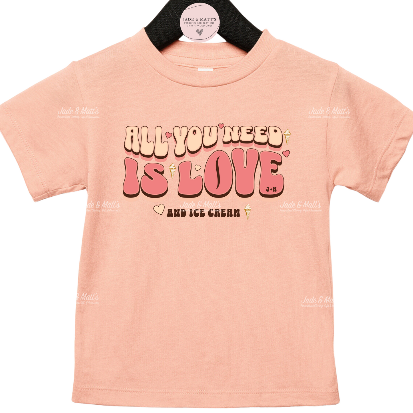 Love & Ice cream | Children's tee