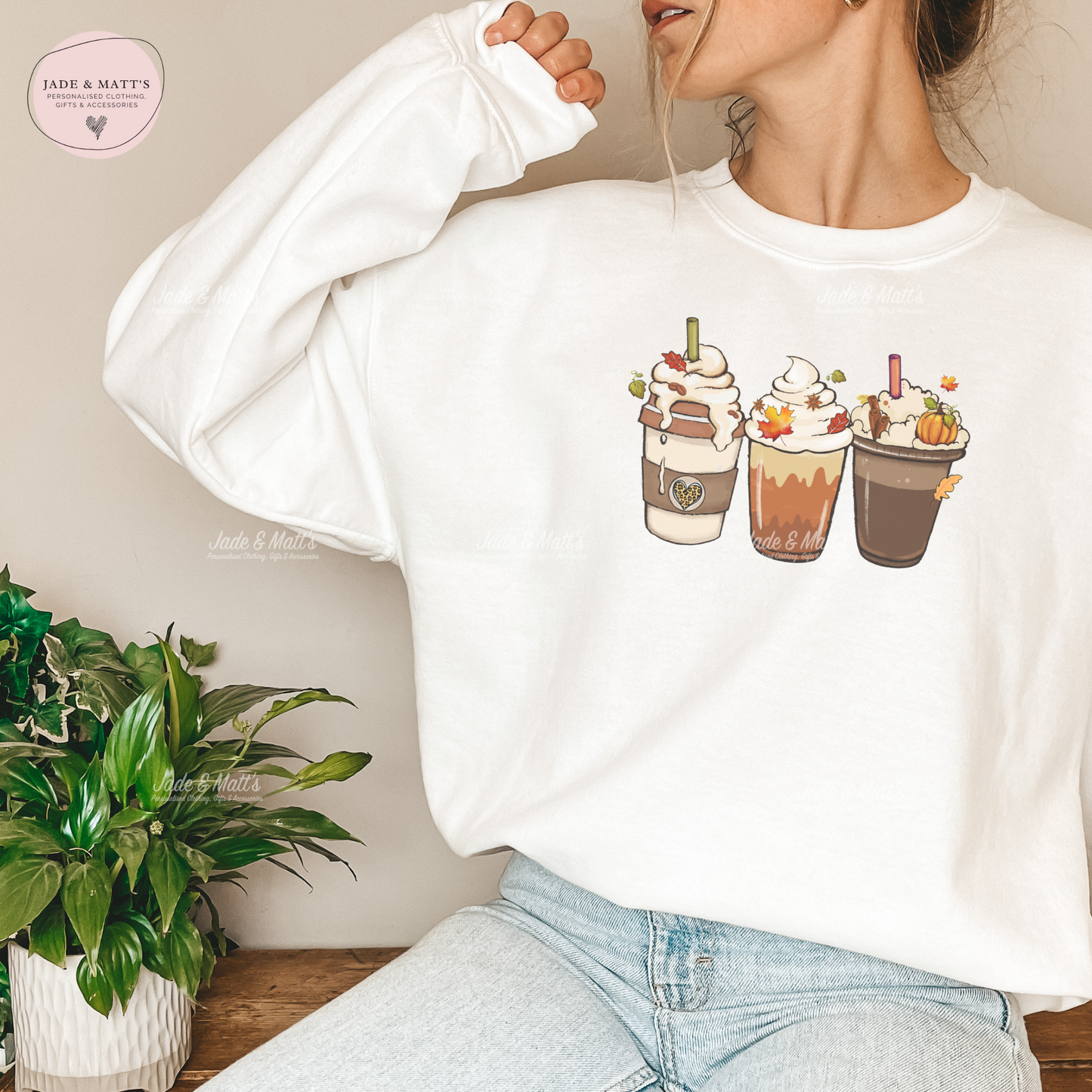 Latte Sweatshirt | Unisex | Leopard print