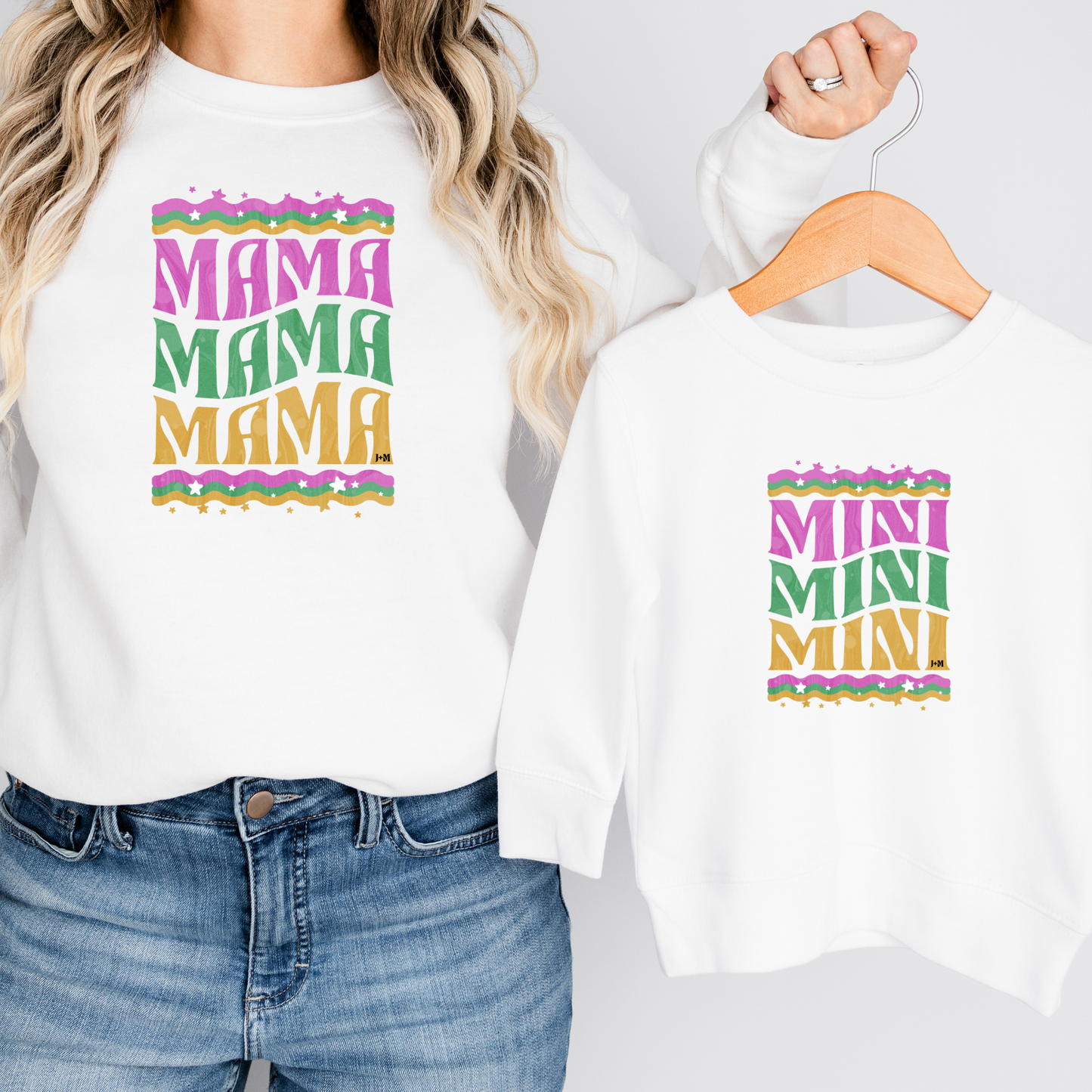 MAMA & MINI Sweatshirts | Groovy Wavy | PGY