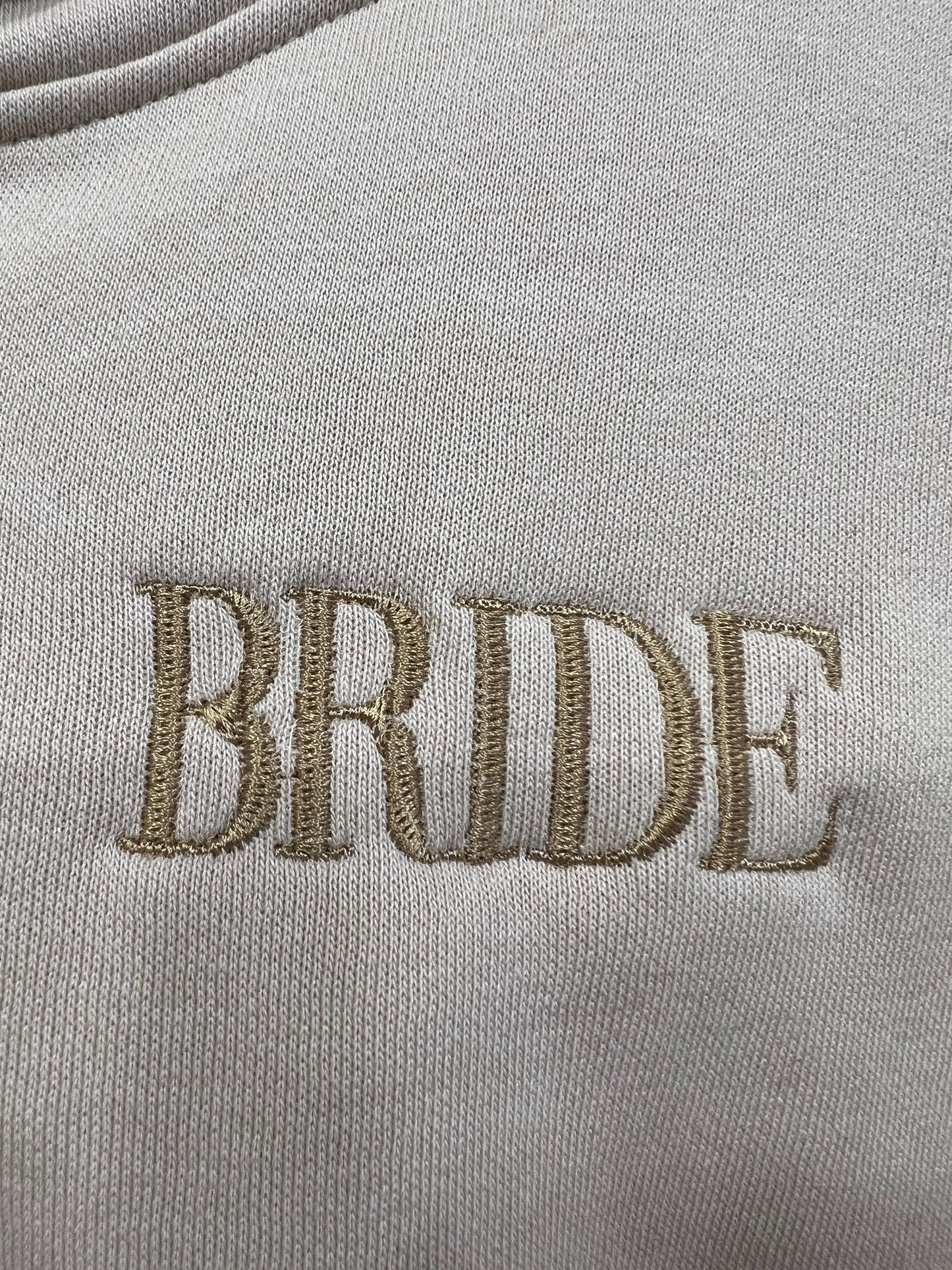 Bride lounge set | Embroidered | Matching set | Nude