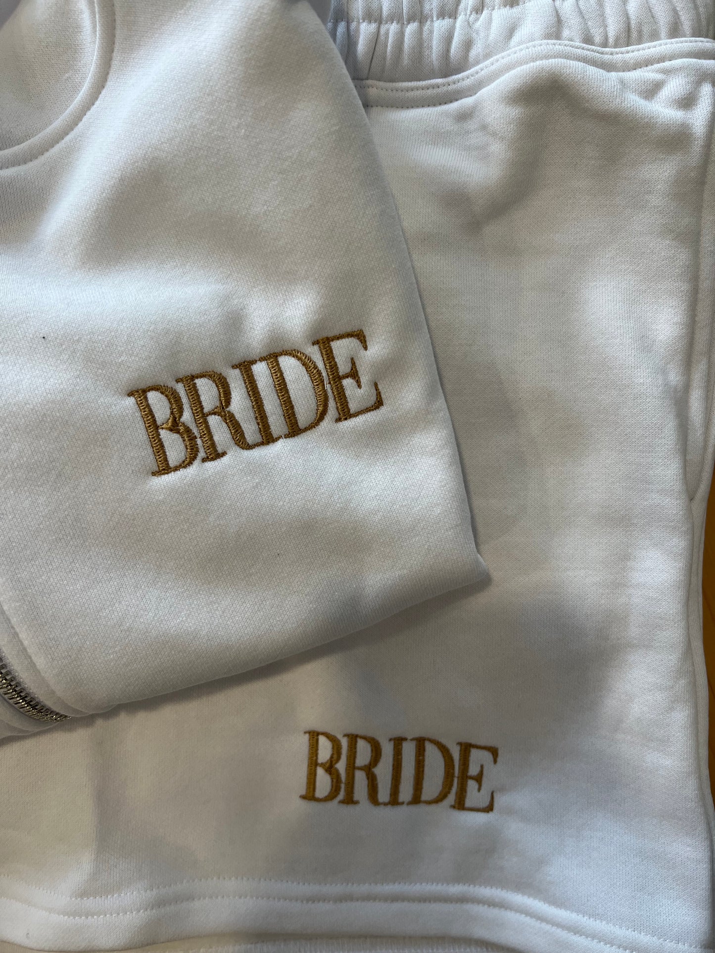 Bride lounge set | Embroidered | Matching set | Nude