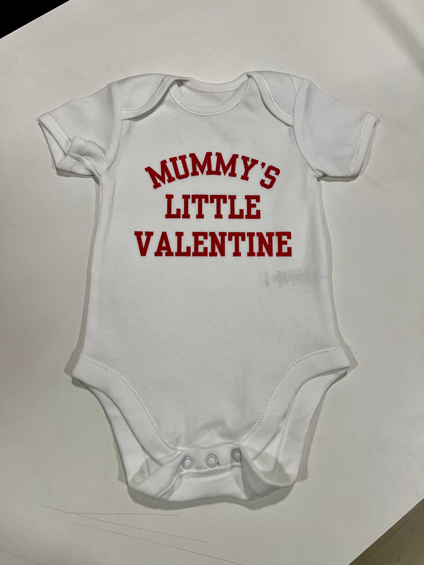 Mummy's Little Valentine Bodysuit Babygrow | Printed