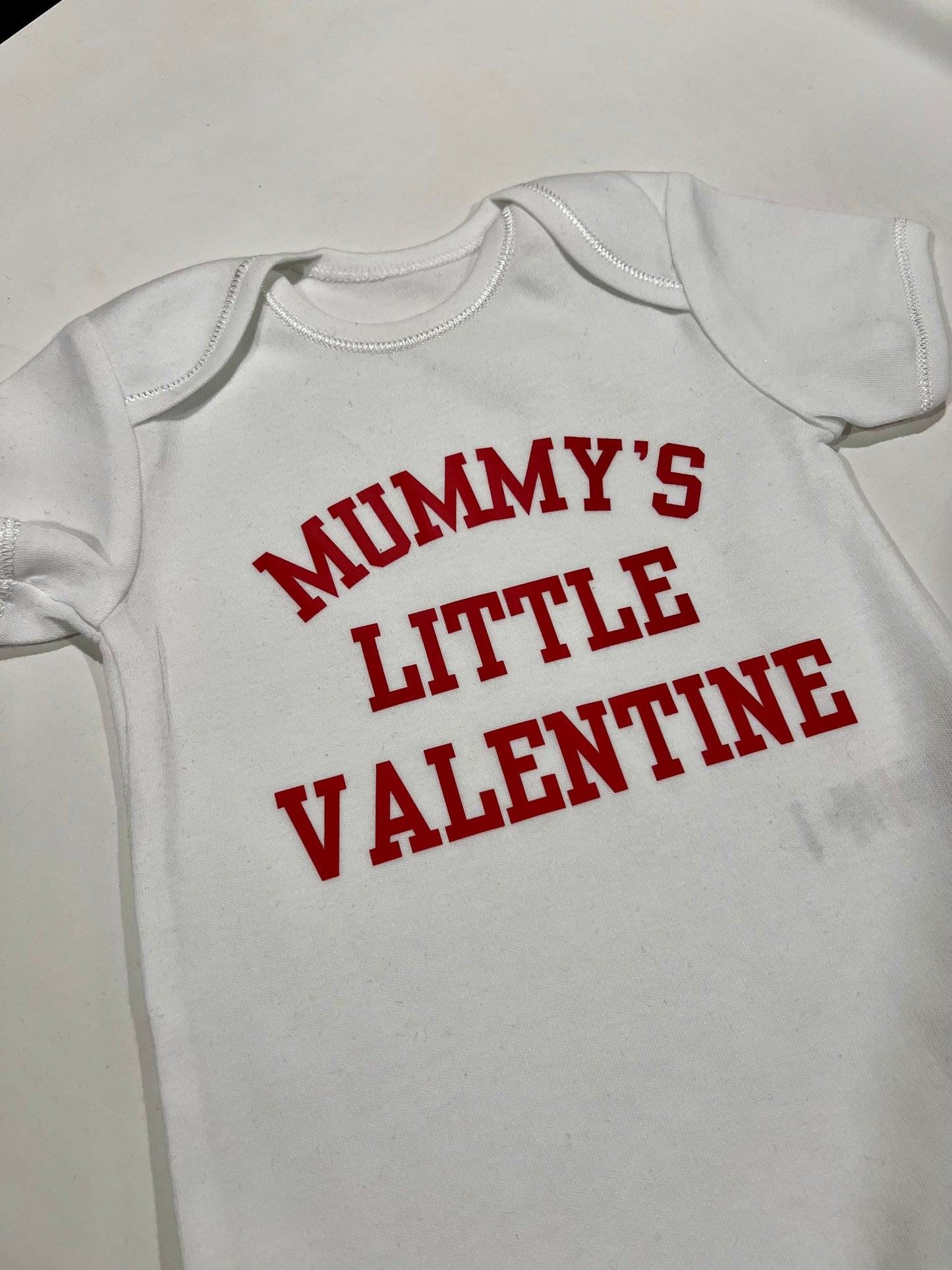 Mummy's Little Valentine Bodysuit Babygrow | Printed