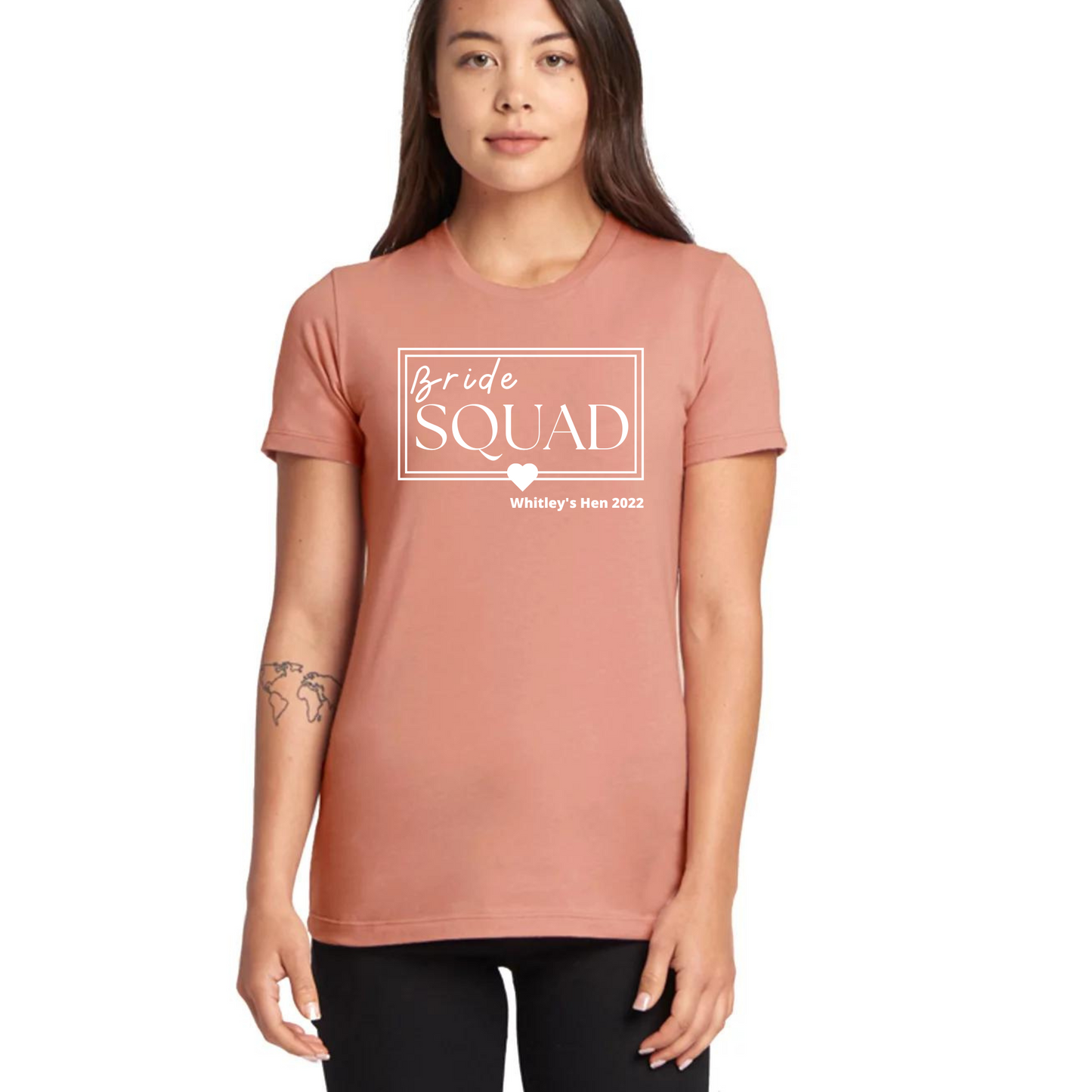 Bride Squad Hen Party T-shirts | Desert Pink