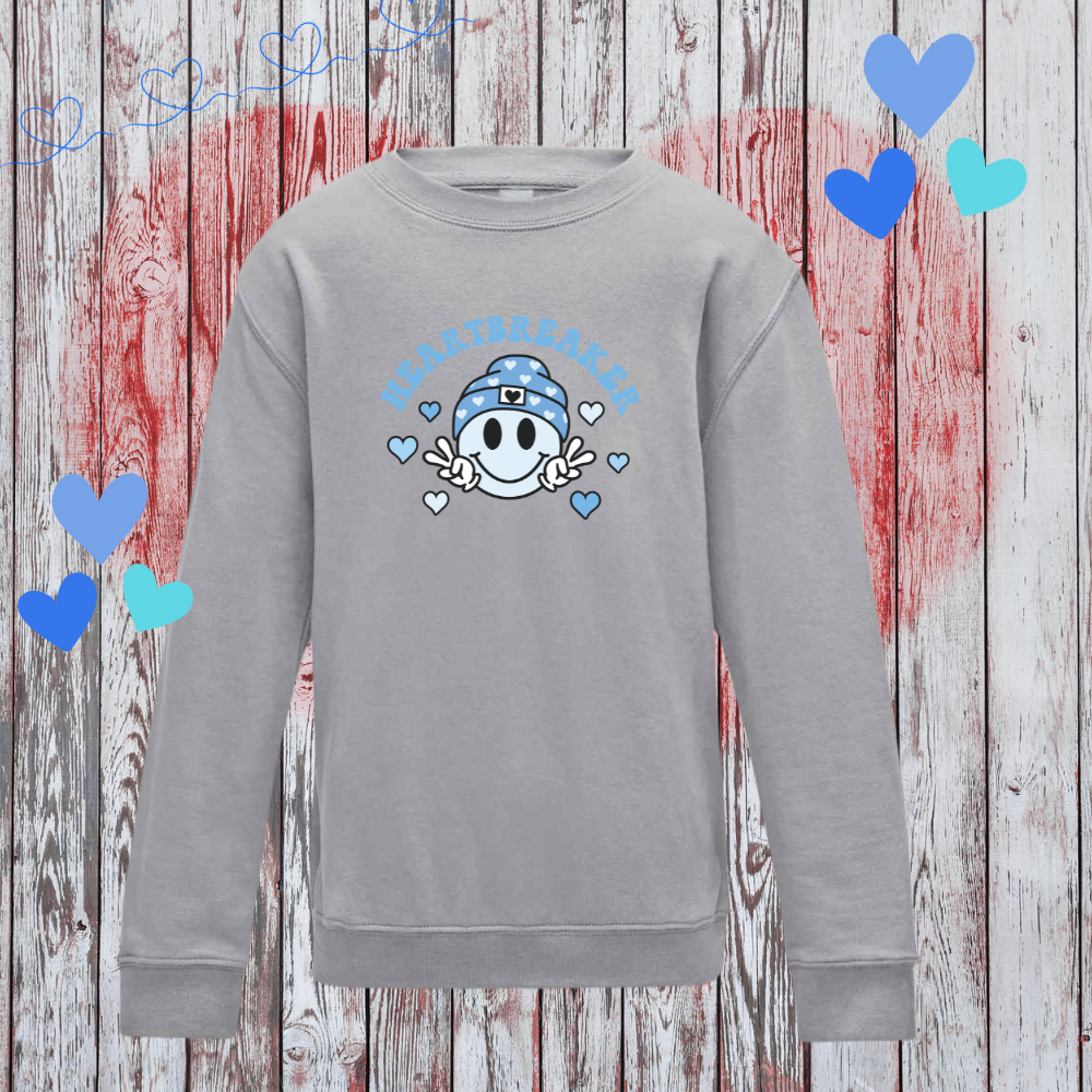 Heartbreaker Grey Sweatshirt | Blue