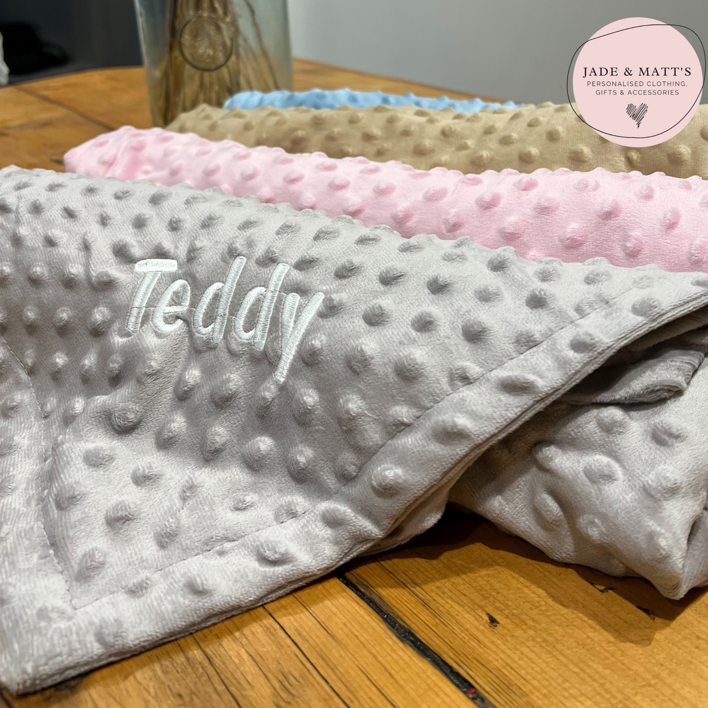 Embroidered Baby Blanket | Personalised Gift