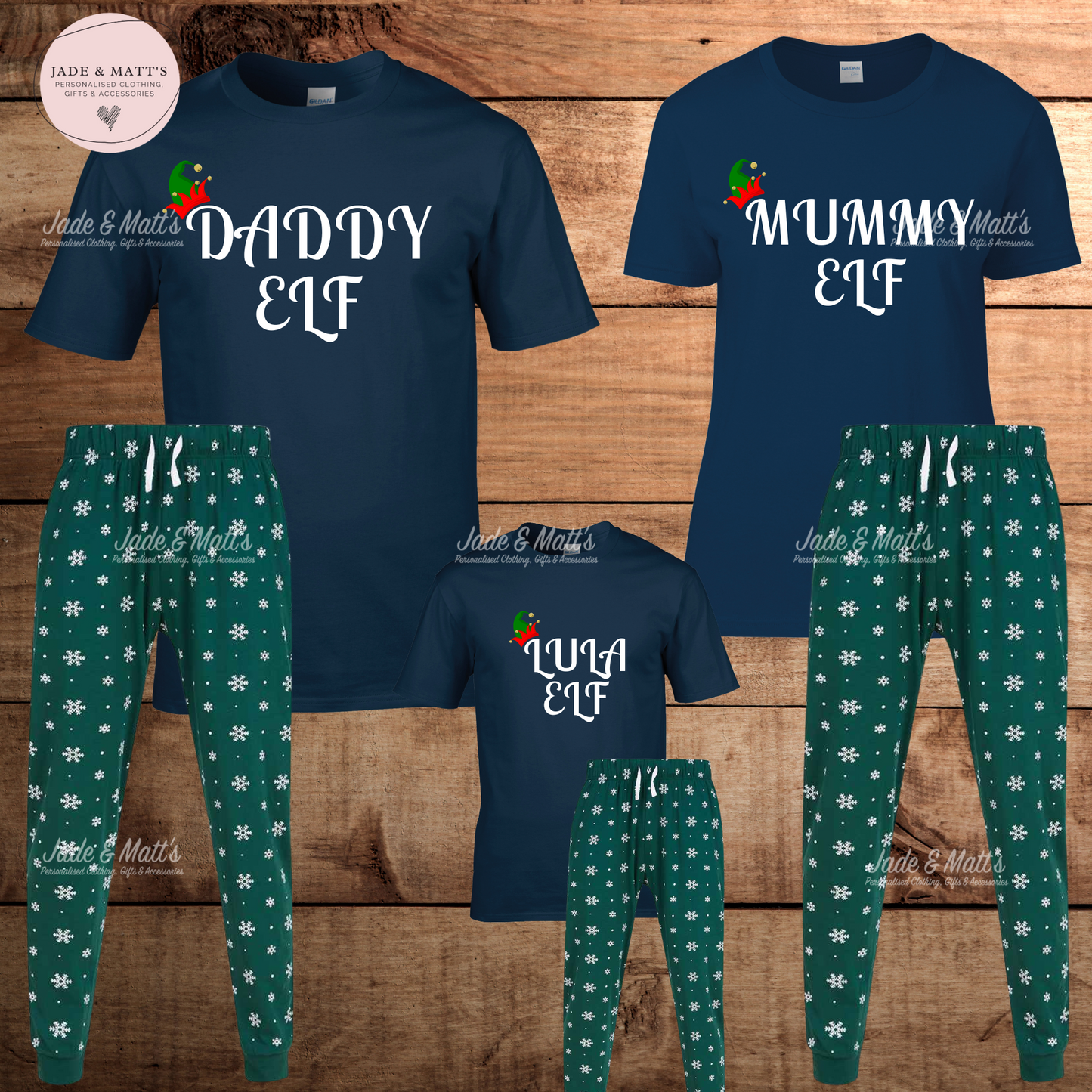 Family Christmas Pyjamas | Personalised Pjs | Matching sets