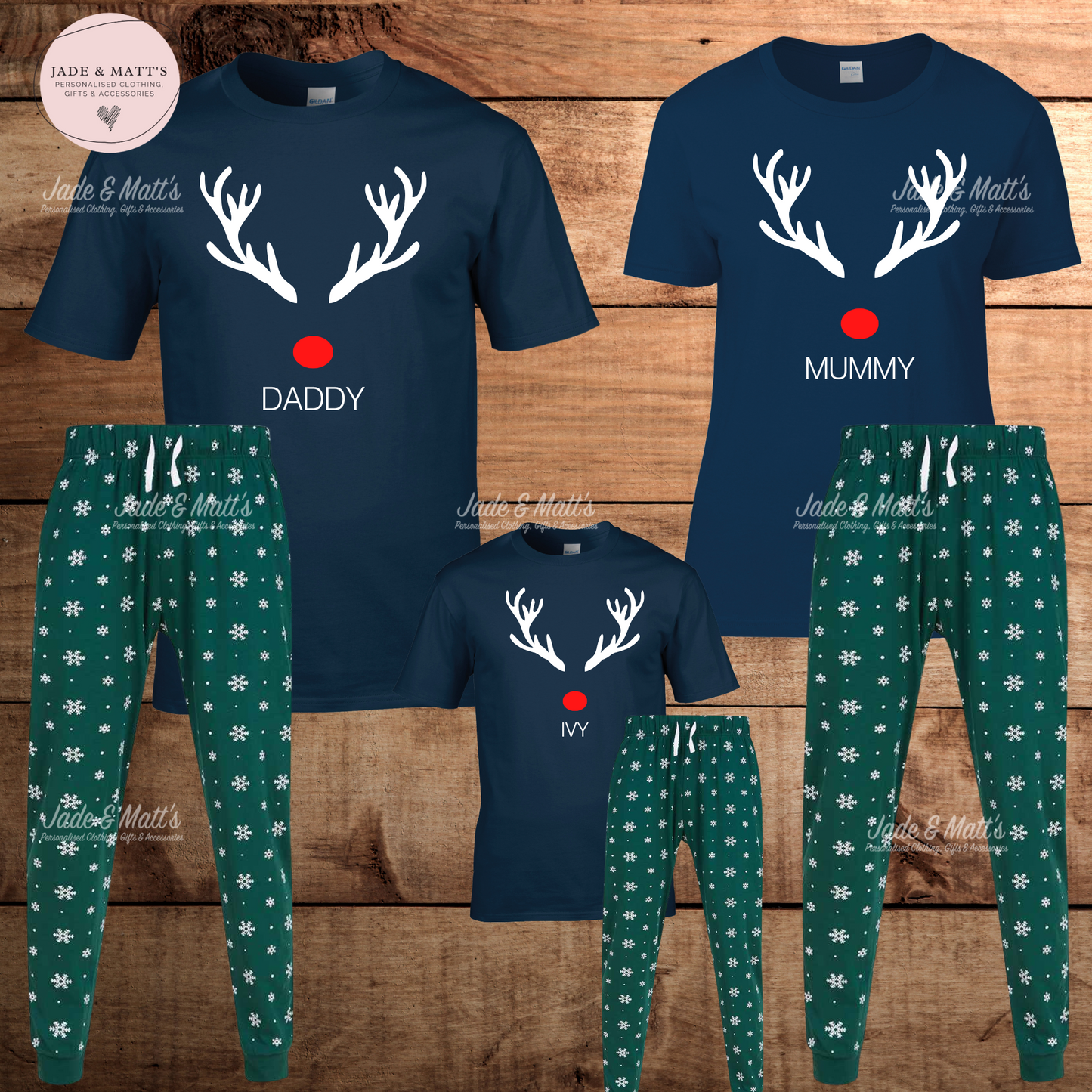 Family Christmas Pyjamas | Personalised Pjs | Matching sets