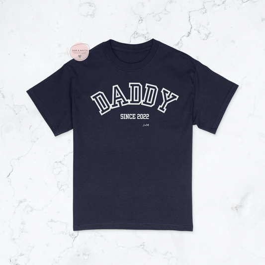 Daddy since | Father's Day t-shirt | Navy