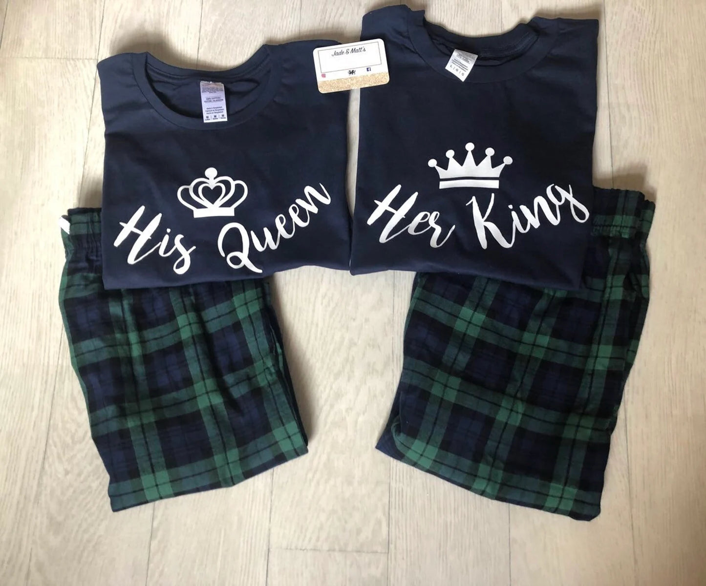 King & Queen | Matching His & Hers Pjs | Pyjamas