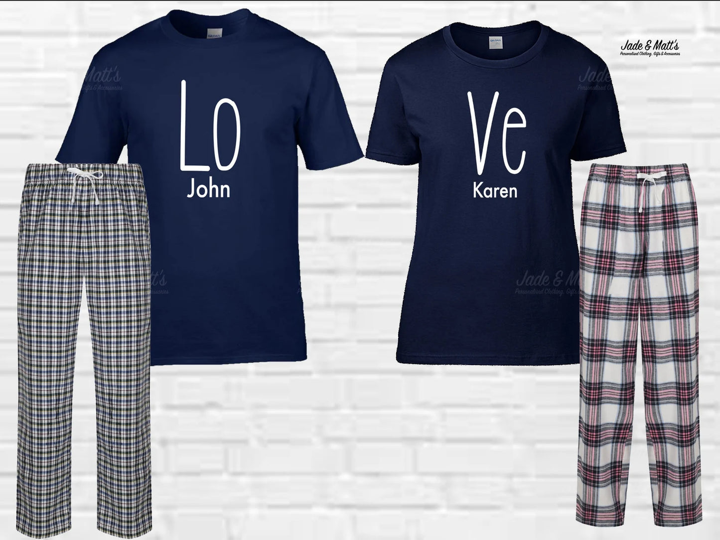 LO VE | Matching His & Hers Pjs | Personalised