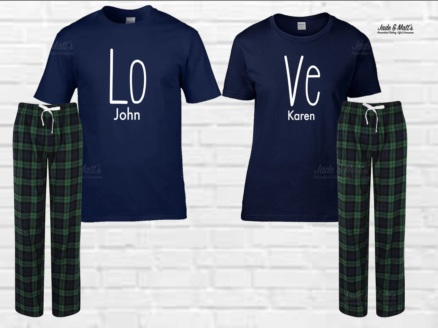 LO VE | Matching His & Hers Pjs | Personalised