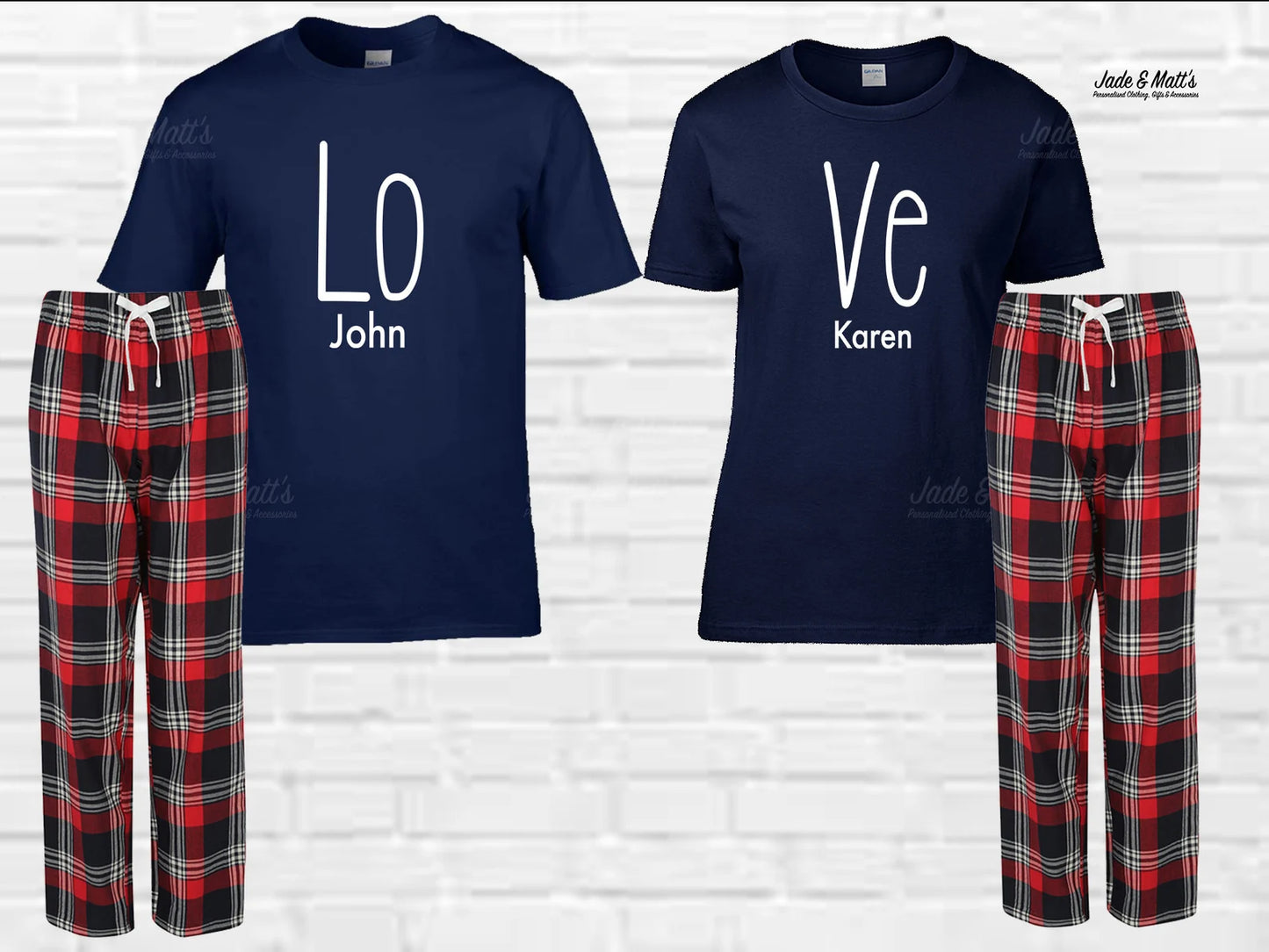 LO VE | Matching His & Hers Pjs | Personalised