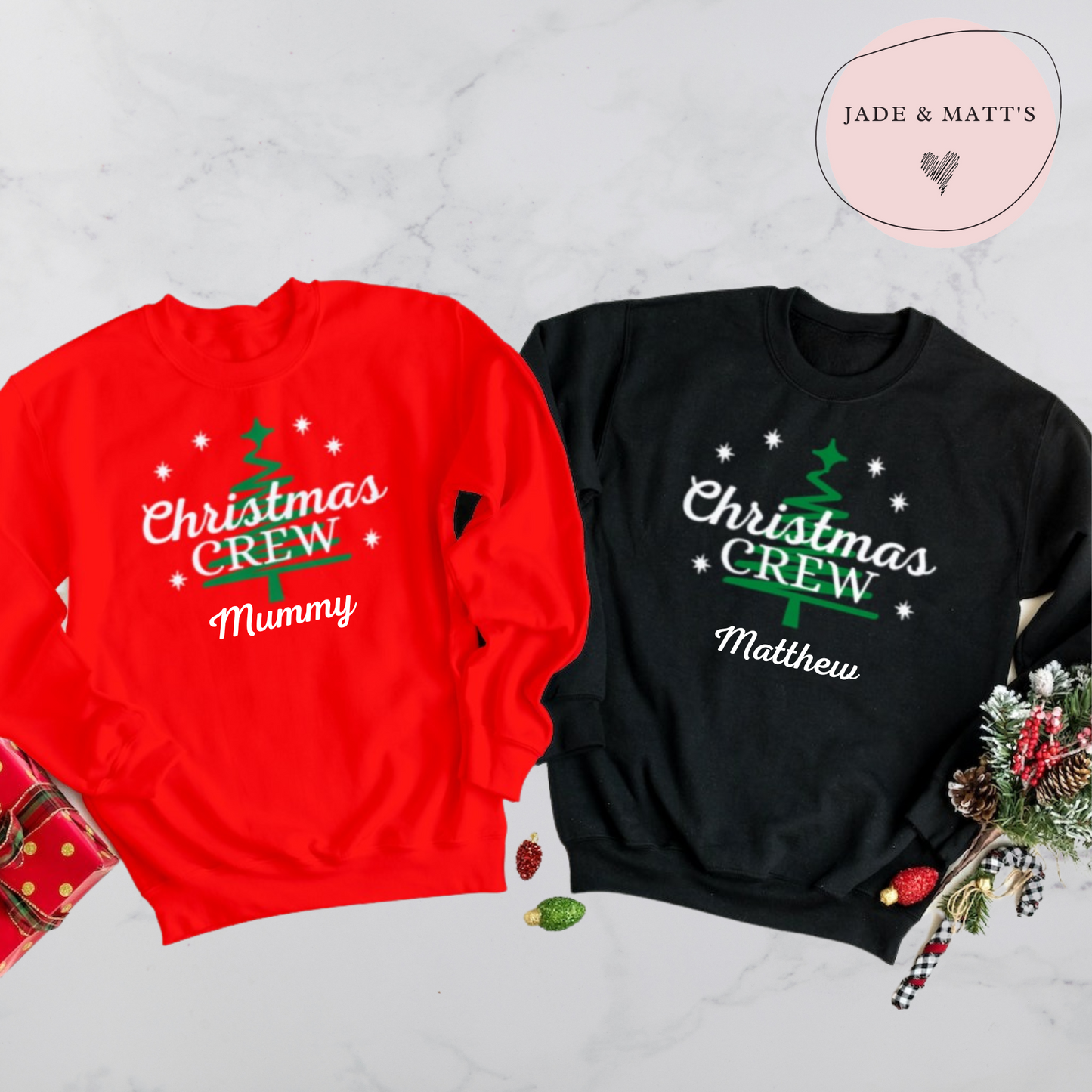 Christmas Crew | Matching Family Sweaters | Personalised