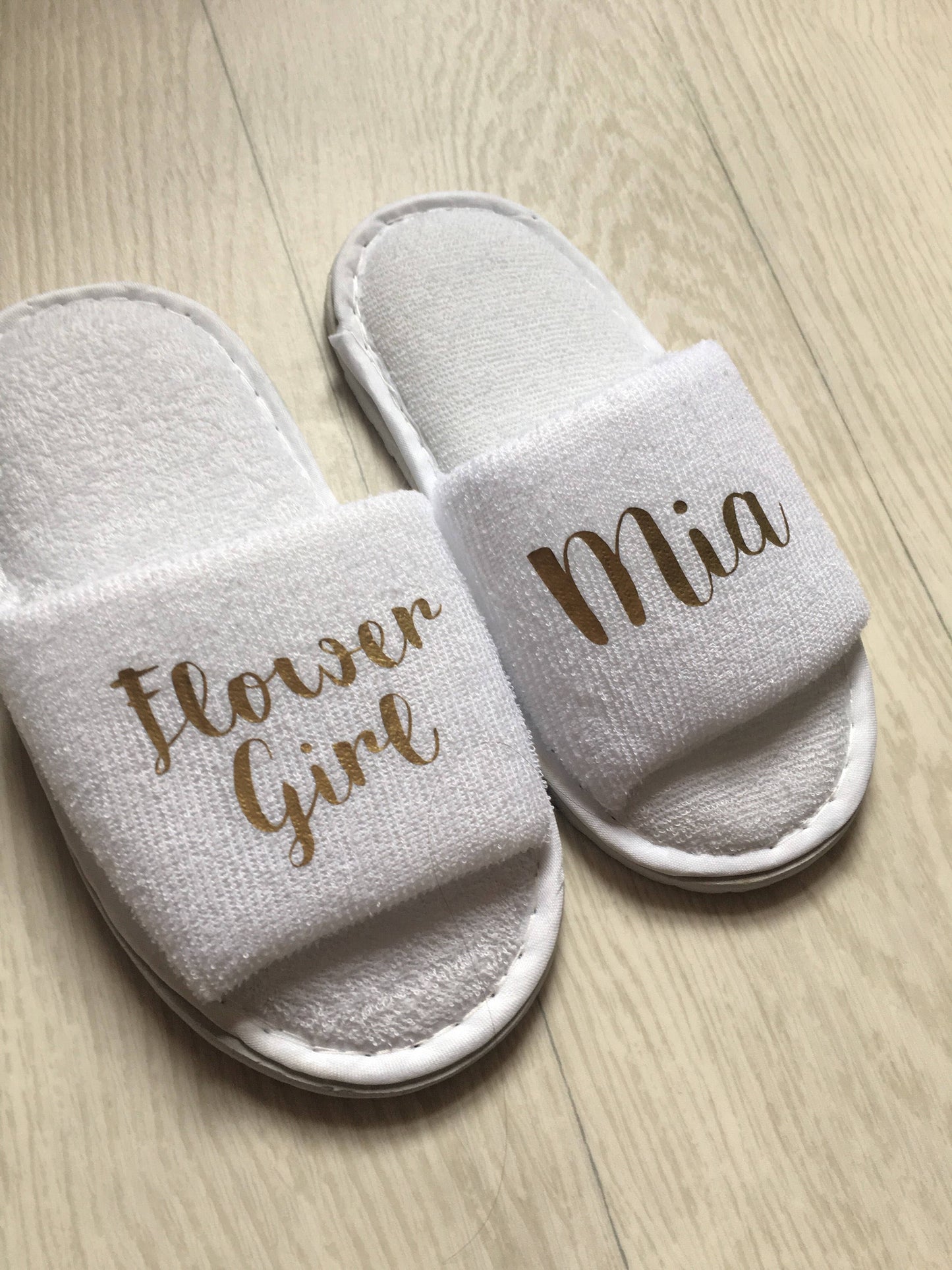 Children's Slippers | Personalised | Towelling spa Slippers