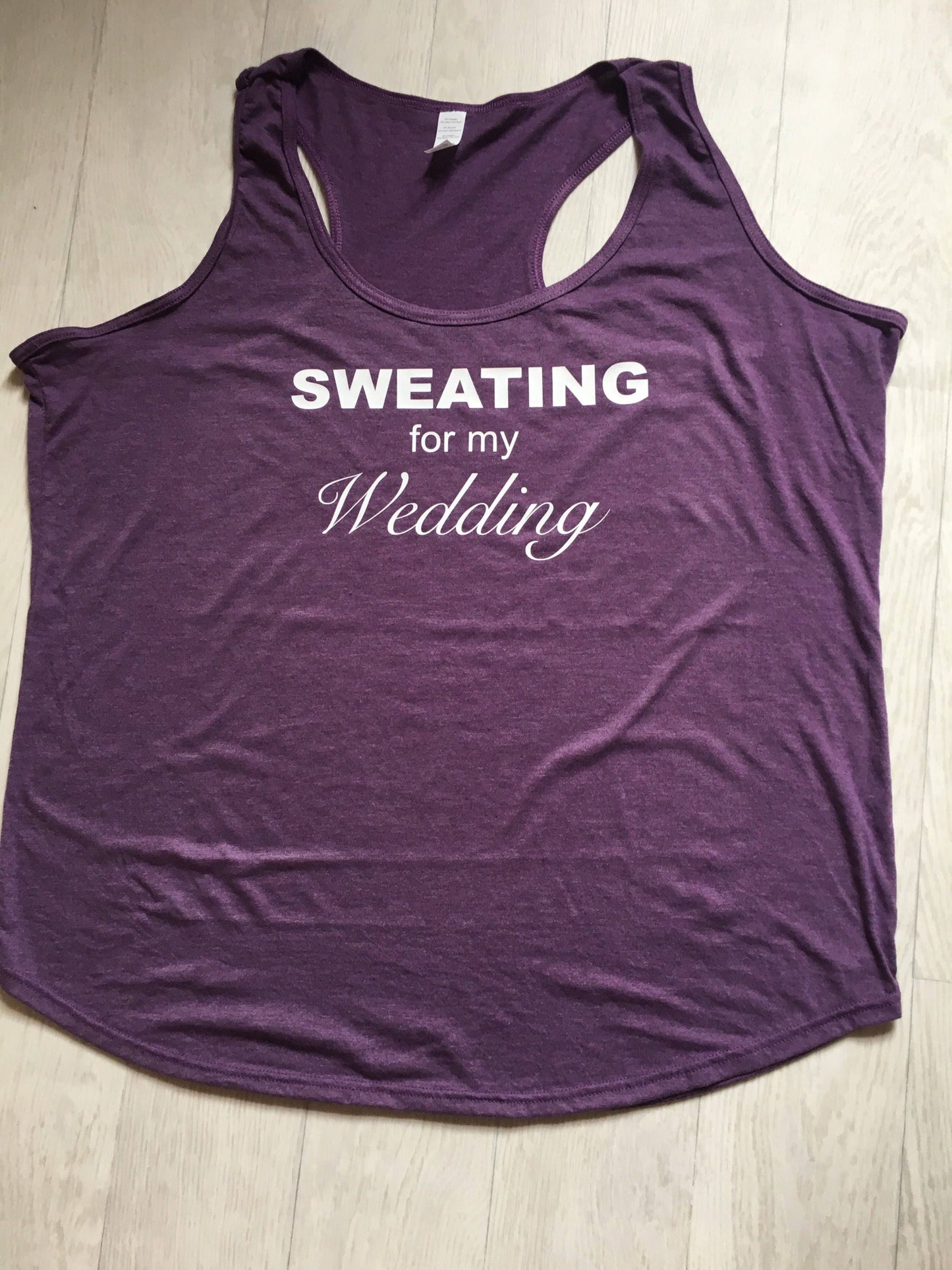 Sweating for my Wedding | Bride fitness Vest Top