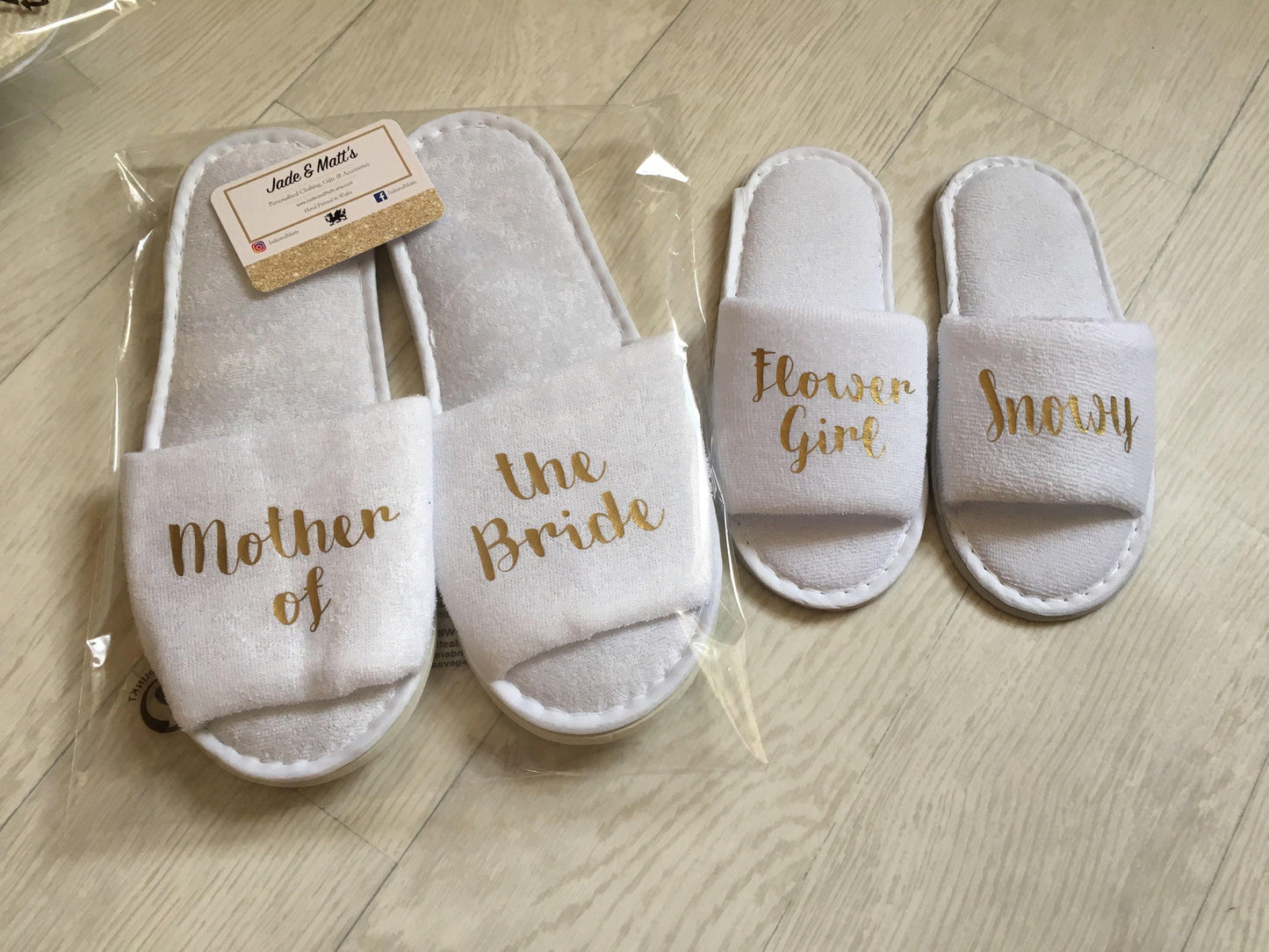 Children's Slippers | Personalised | Towelling spa Slippers