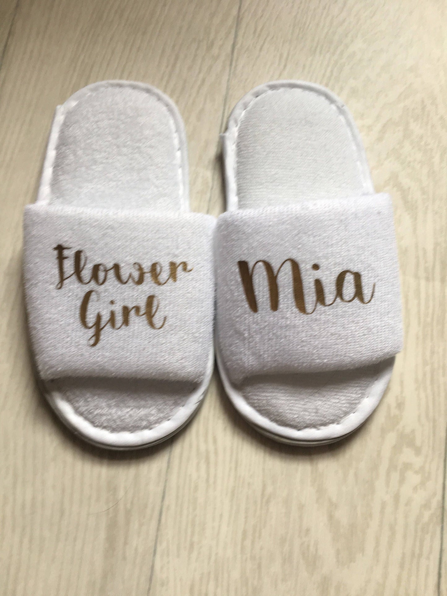 Children's Slippers | Personalised | Towelling spa Slippers