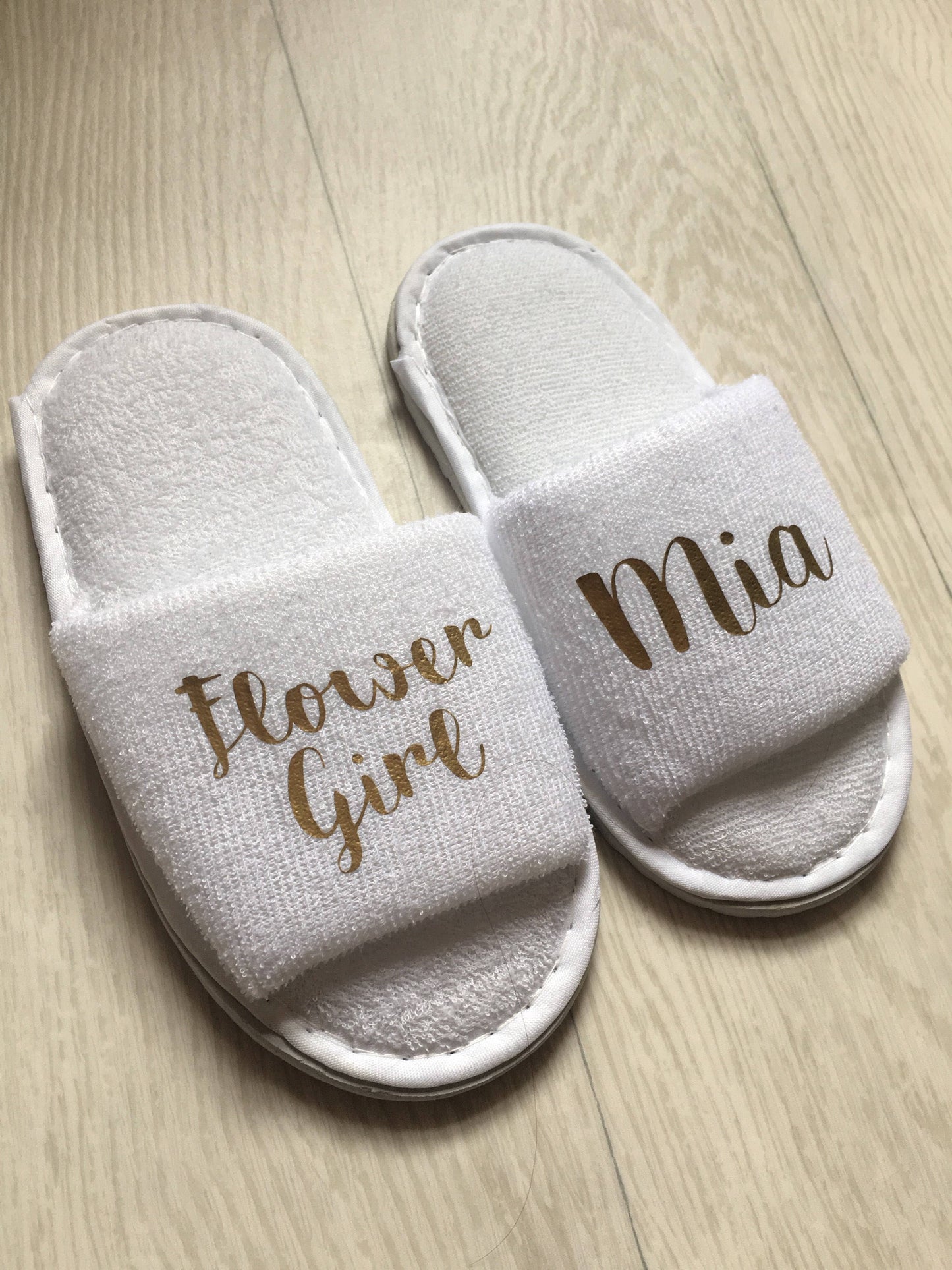 Children's Slippers | Personalised | Towelling spa Slippers