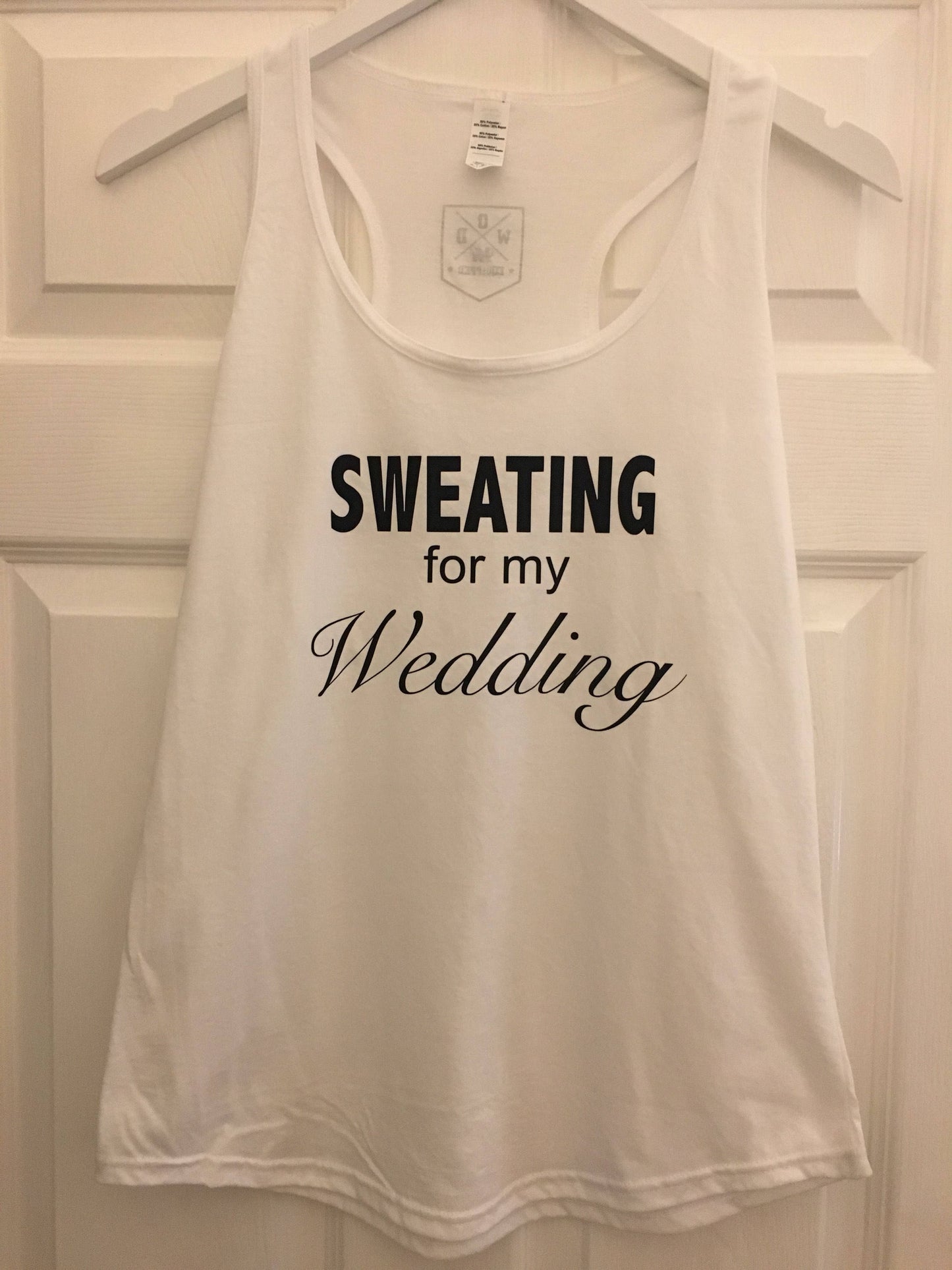 Sweating for my Wedding | Bride fitness Vest Top