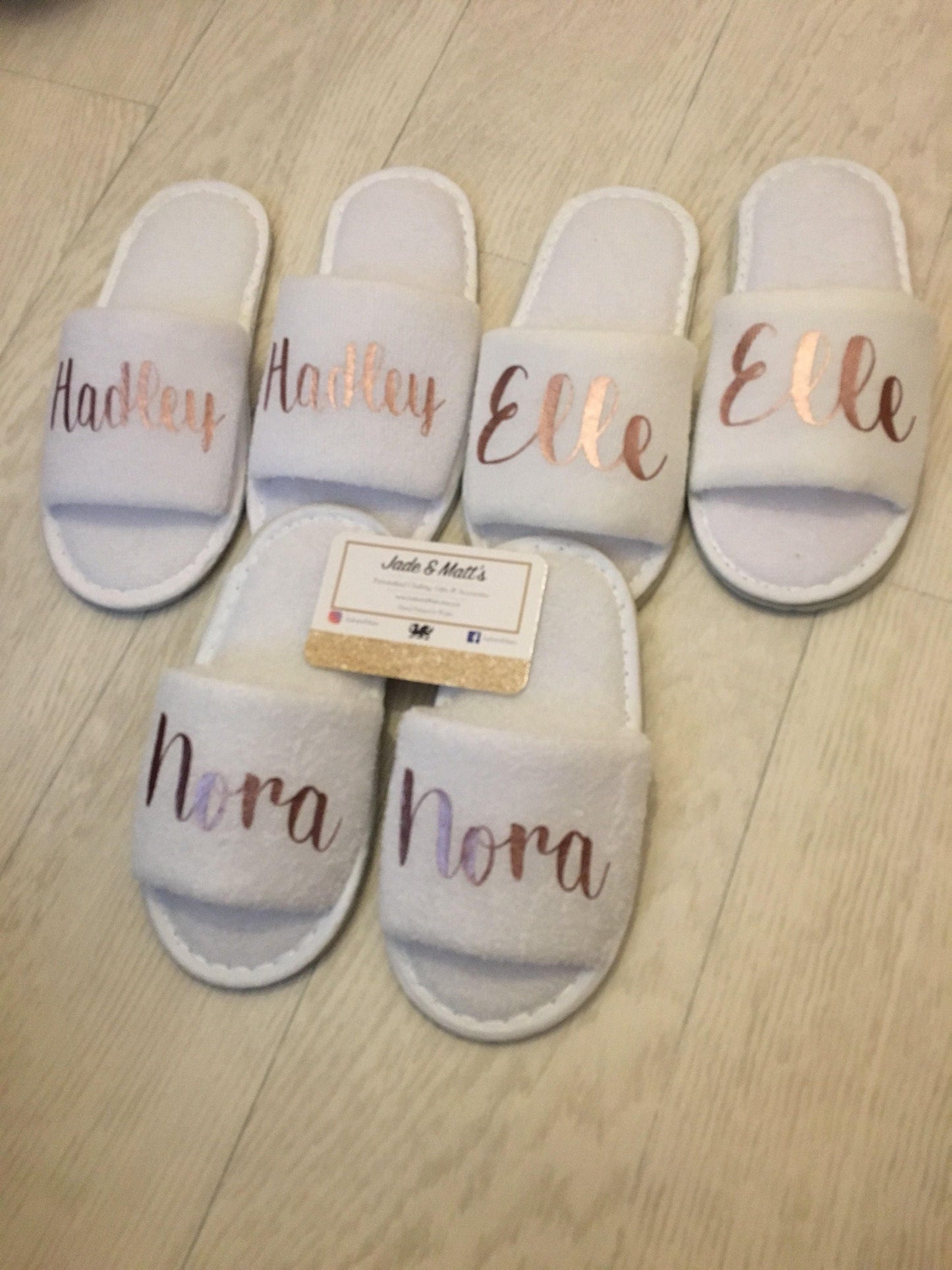 Children's Slippers | Personalised | Towelling spa Slippers