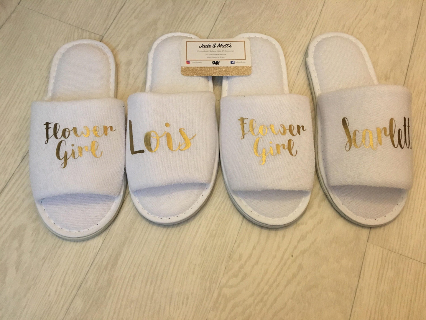 Children's Slippers | Personalised | Towelling spa Slippers