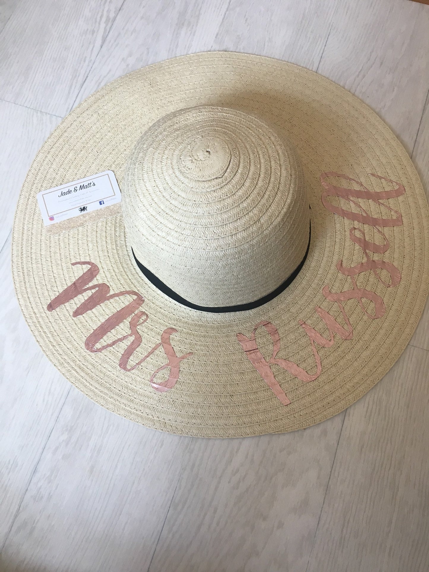 Personalised Sun Hat | Bride to be | Beach Wear