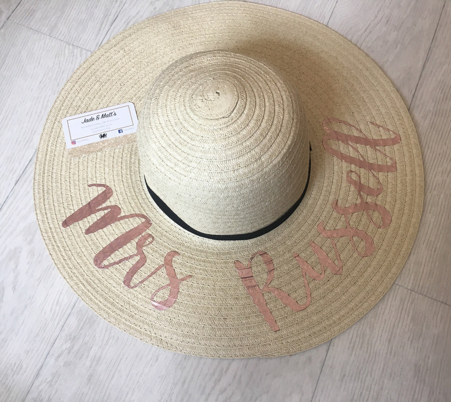 Personalised Sun Hat | Bride to be | Beach Wear