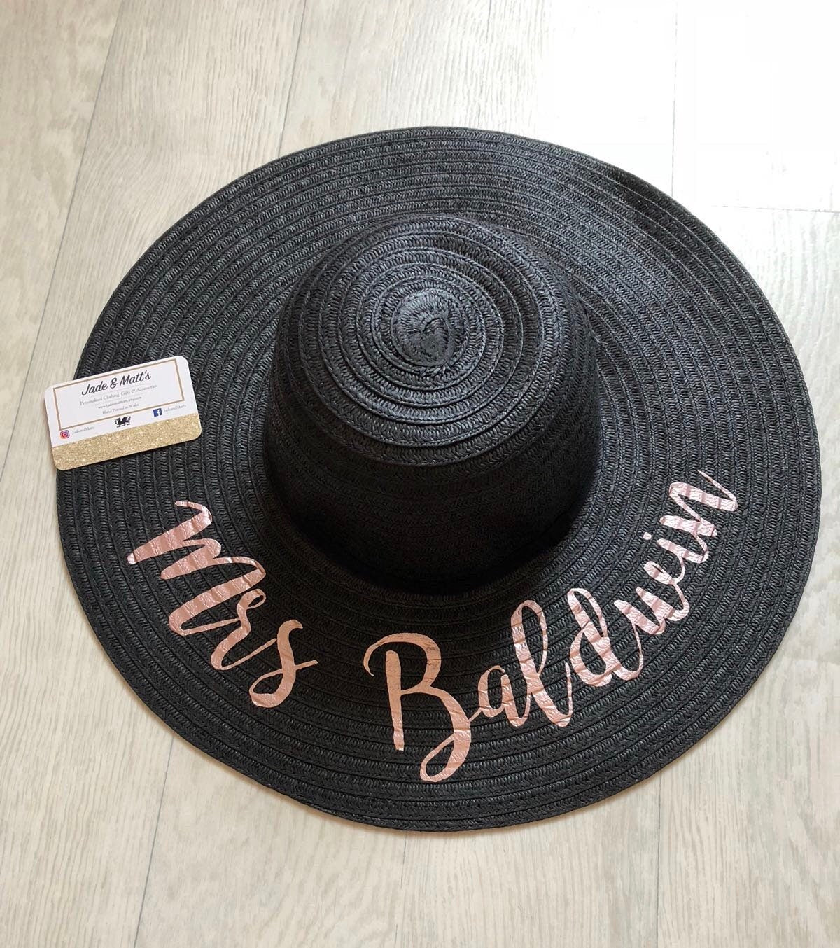 Personalised Sun Hat | Bride to be | Beach Wear