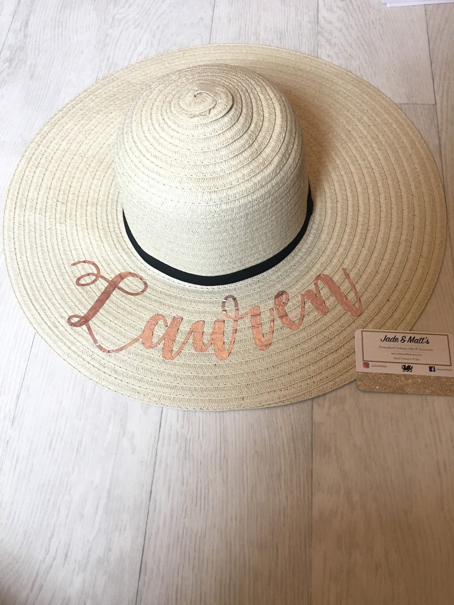 Personalised Sun Hat | Bride to be | Beach Wear