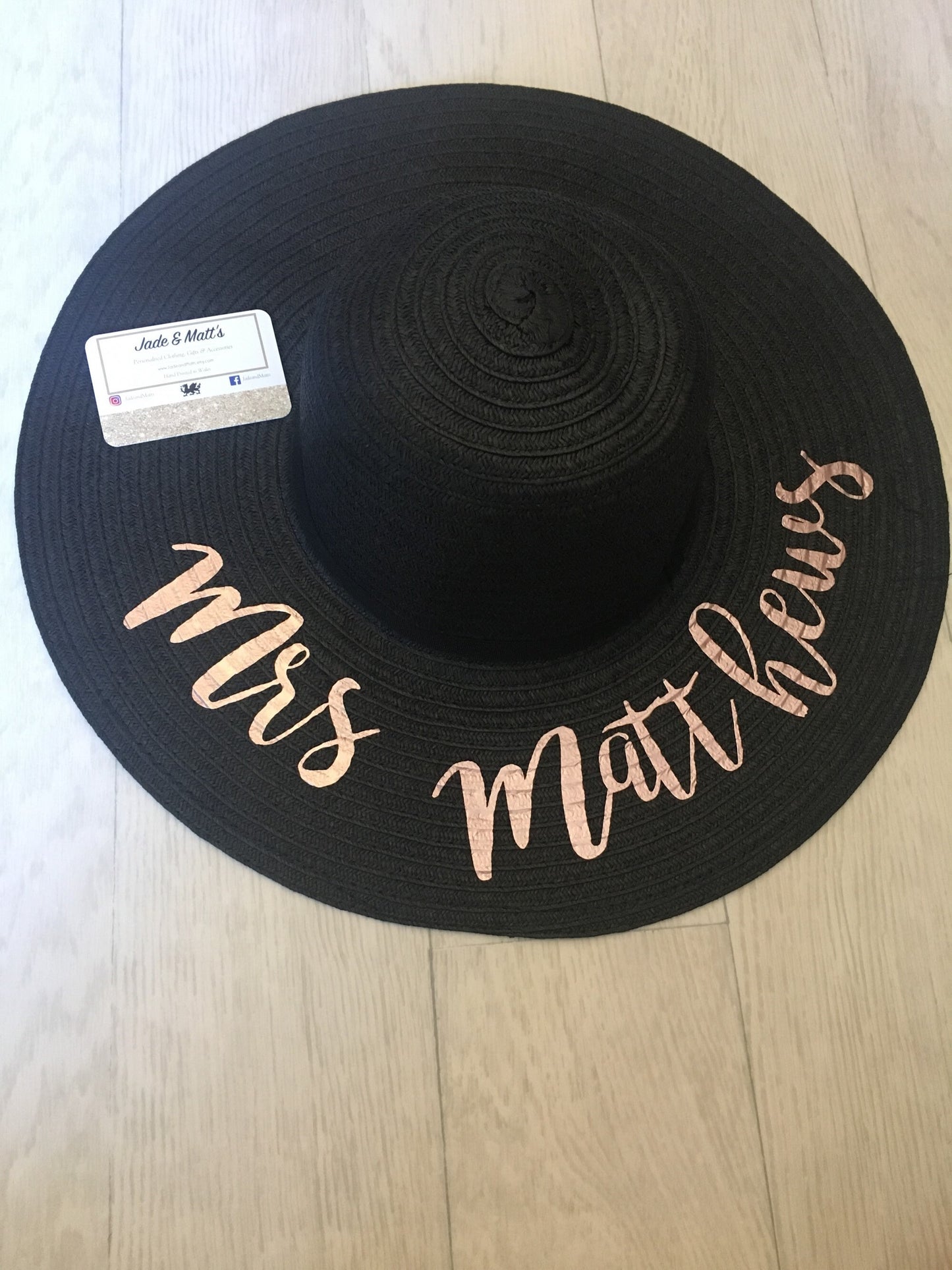 Personalised Sun Hat | Bride to be | Beach Wear