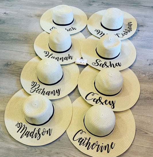 Personalised Sun Hat | Bride to be | Beach Wear