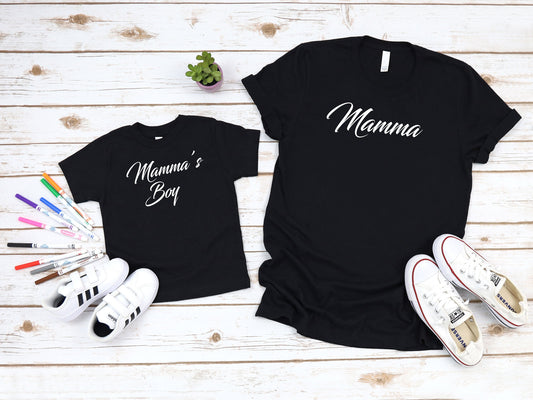 Mothers Day Tshirts | Mamma & Mamma's Boy