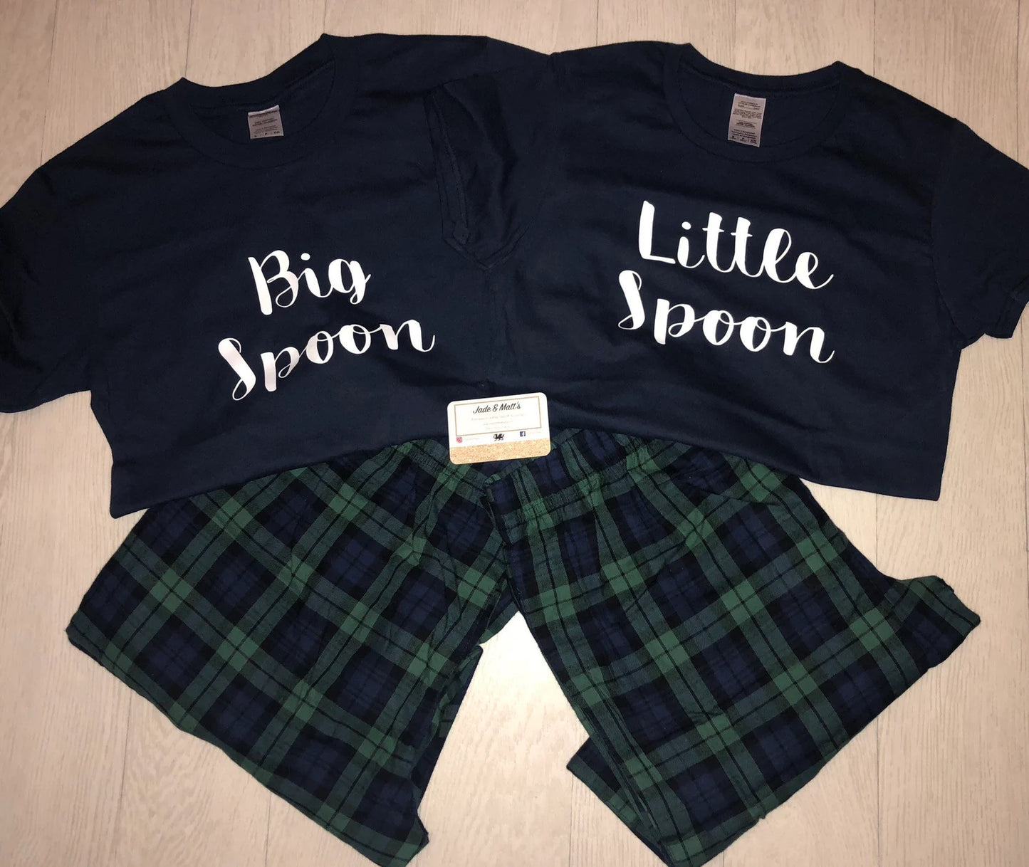 Big Spoon, Little Spoon | Matching His & Hers Pjs | Personalised