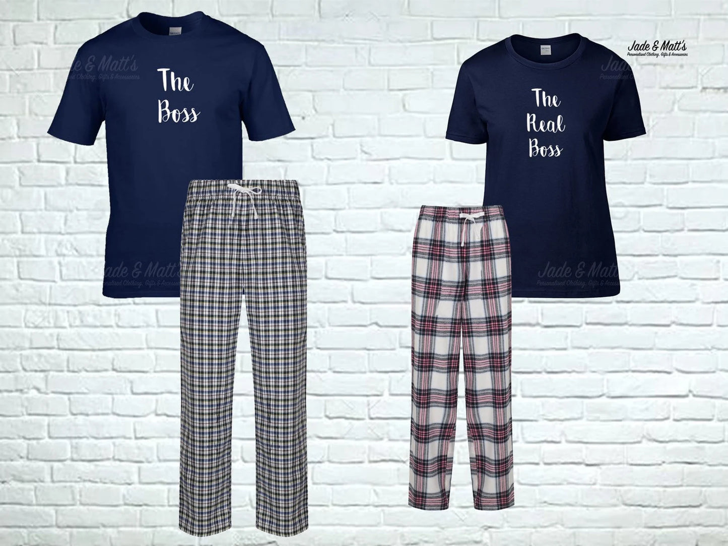 The Boss, The Real Boss | Matching His & Hers Pjs |